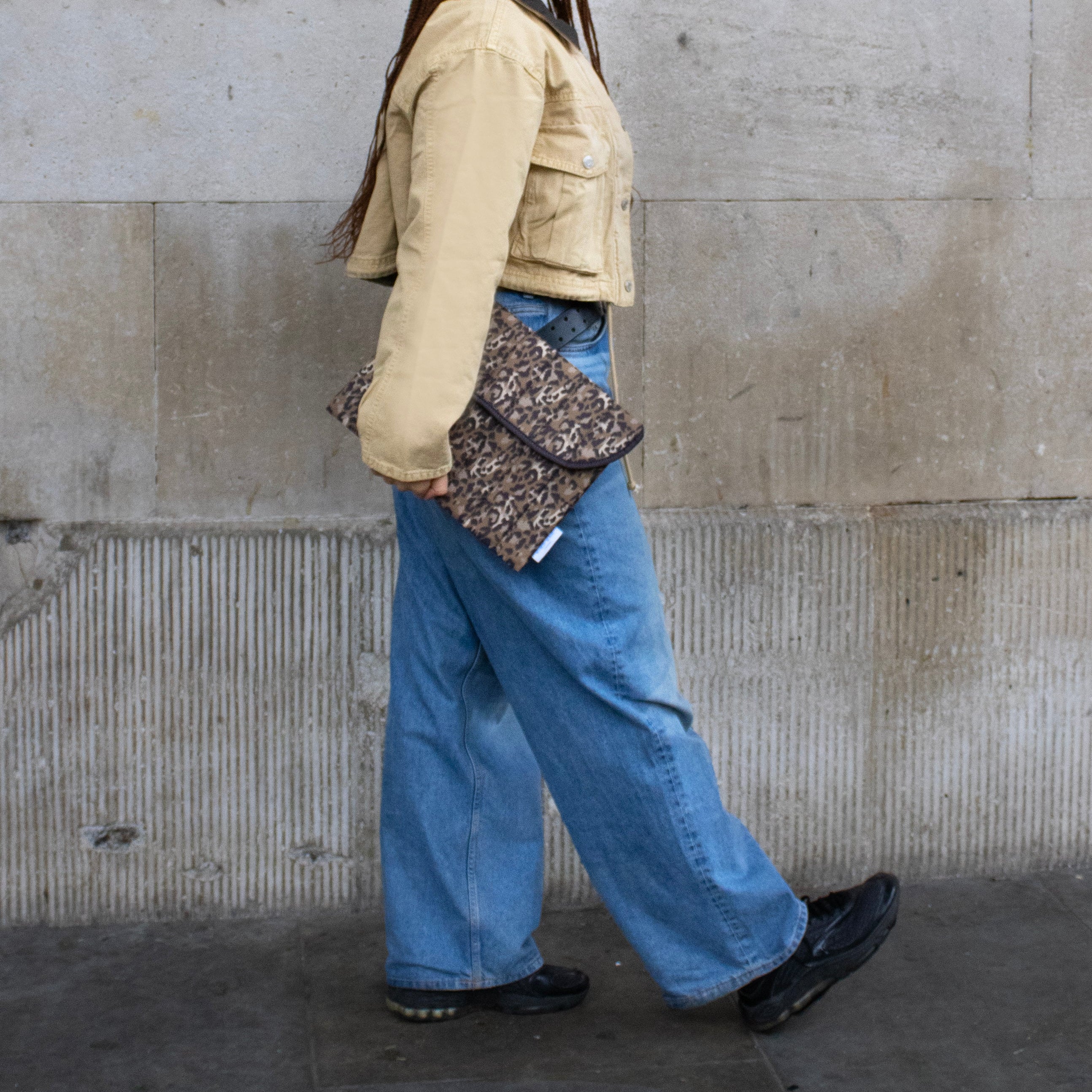 KIND Bags Leopard Print Laptop Sleeve