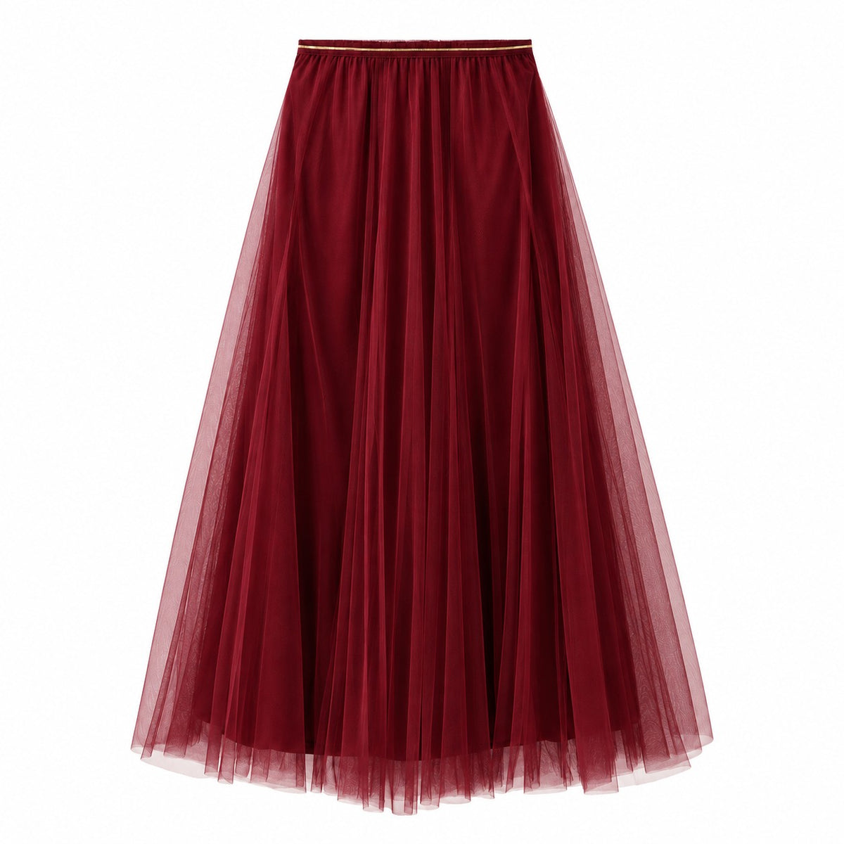 White Leaf Tulle Skirt