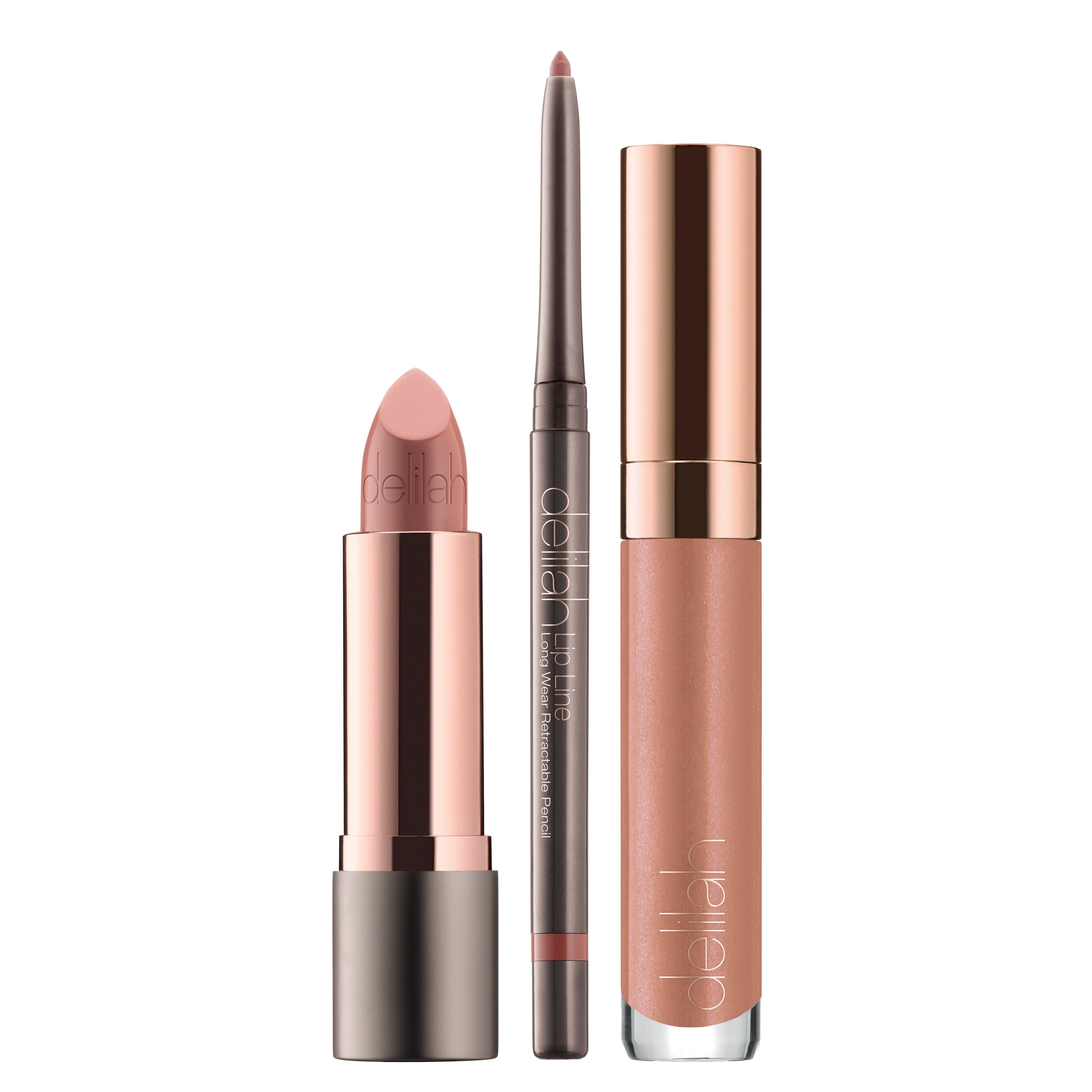 Delilah Cosmetics - Nude Lip Wardrobe, Volume II - The Perfect delilah Nude Collection