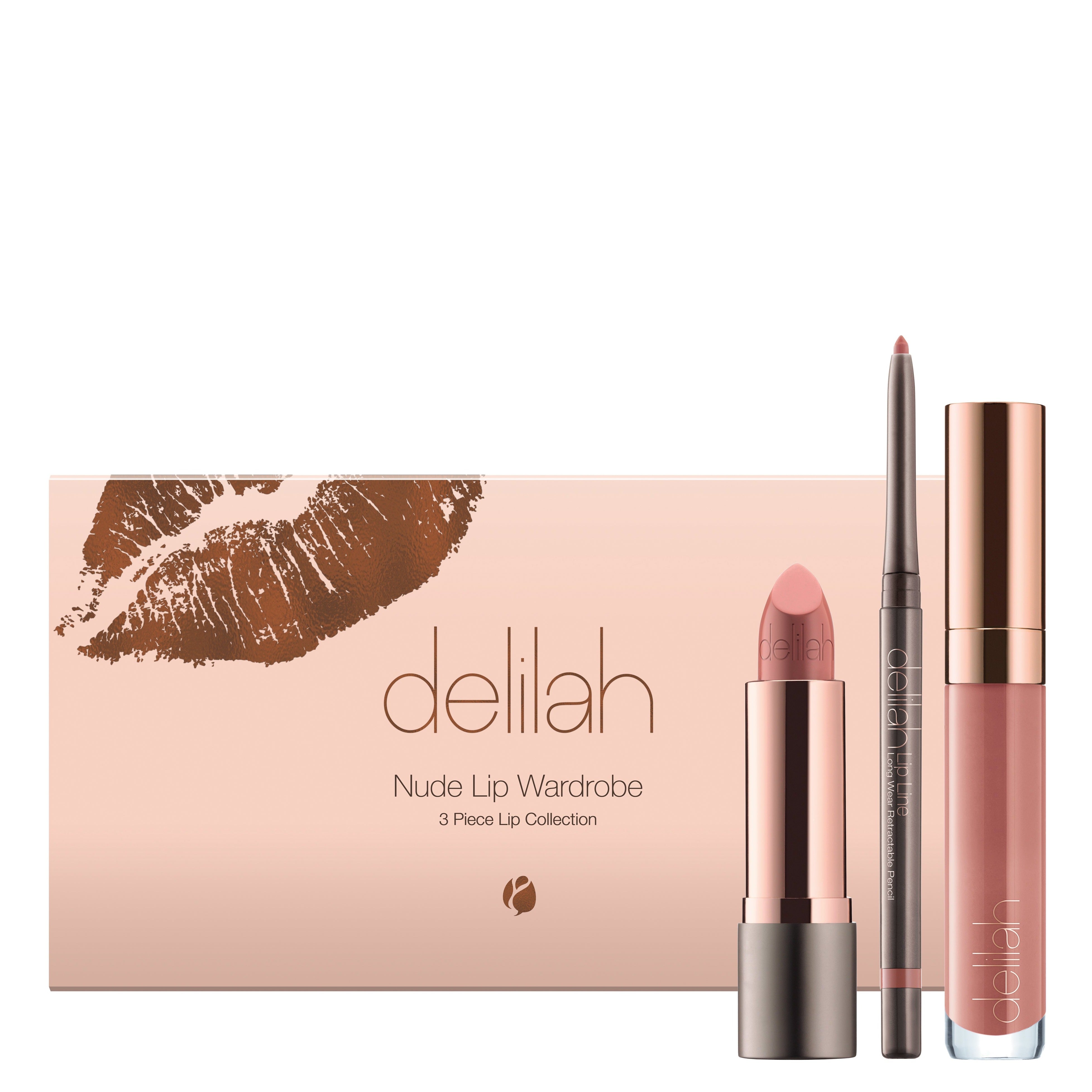 Delilah Cosmetics - Nude Lip Wardrobe - The Perfect delilah Nude Collection