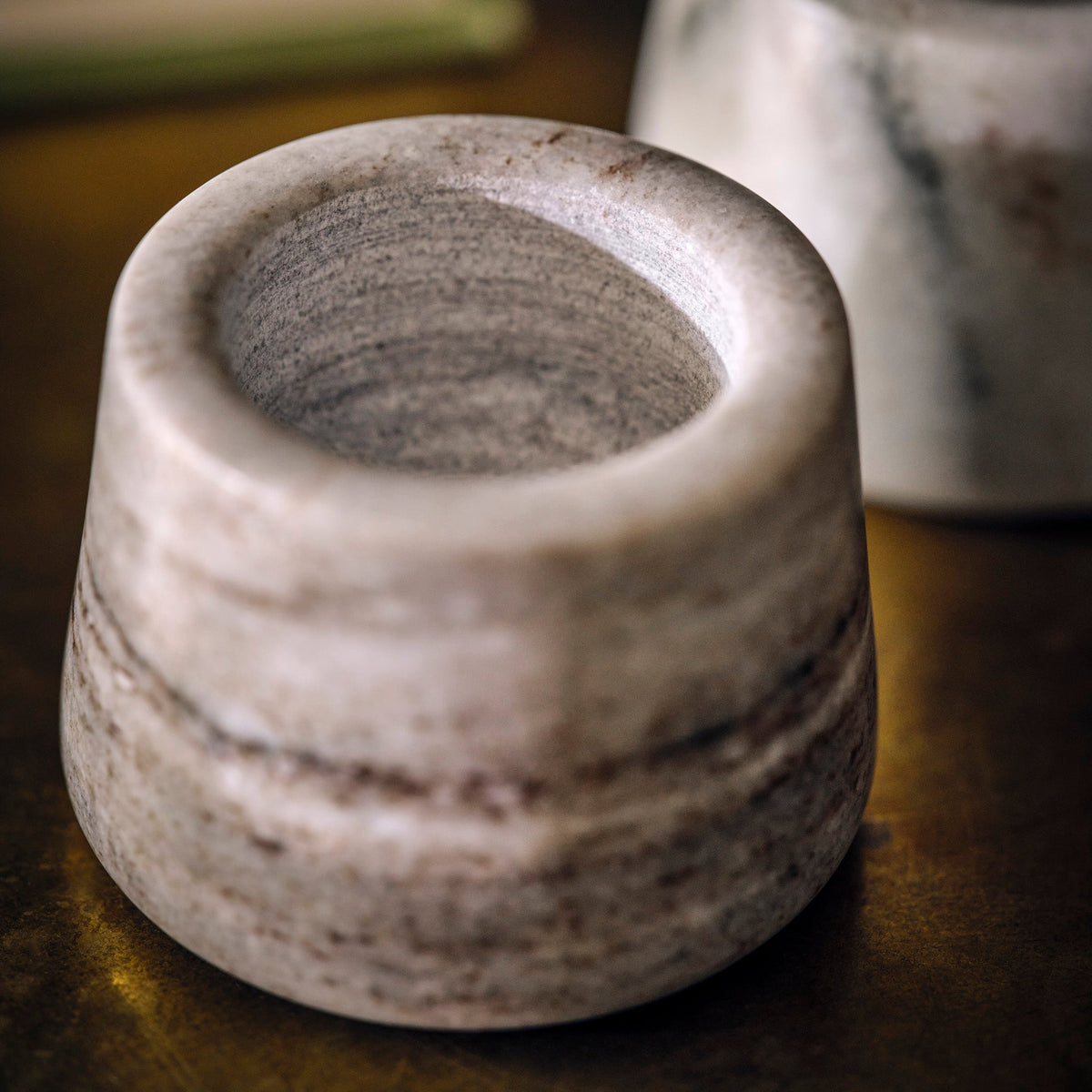 Osney Marble Tealight Holders, Set of 2