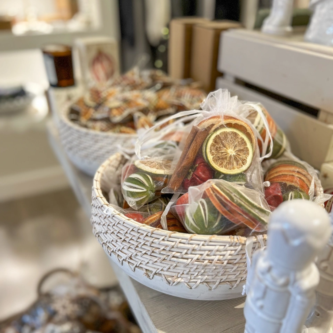 White Fruit Organza Bag