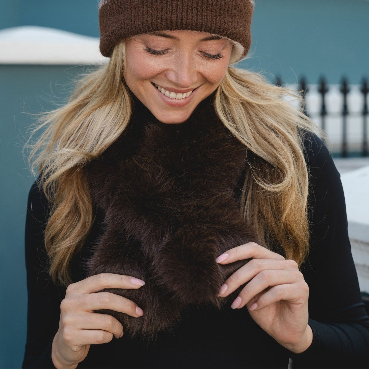 Faux Fur Wrap Scarf