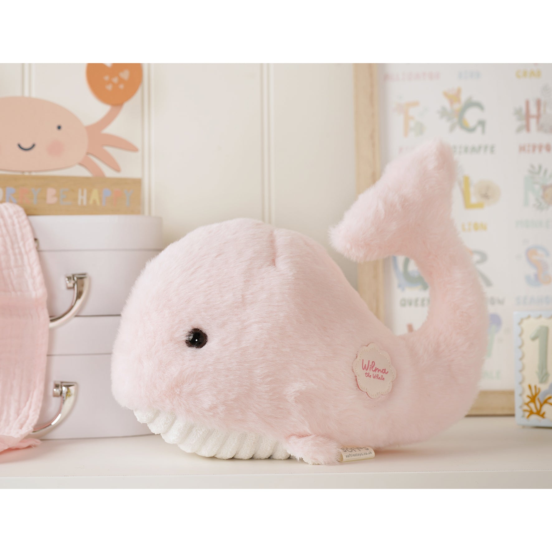 Wilma The Plush Pink Whale