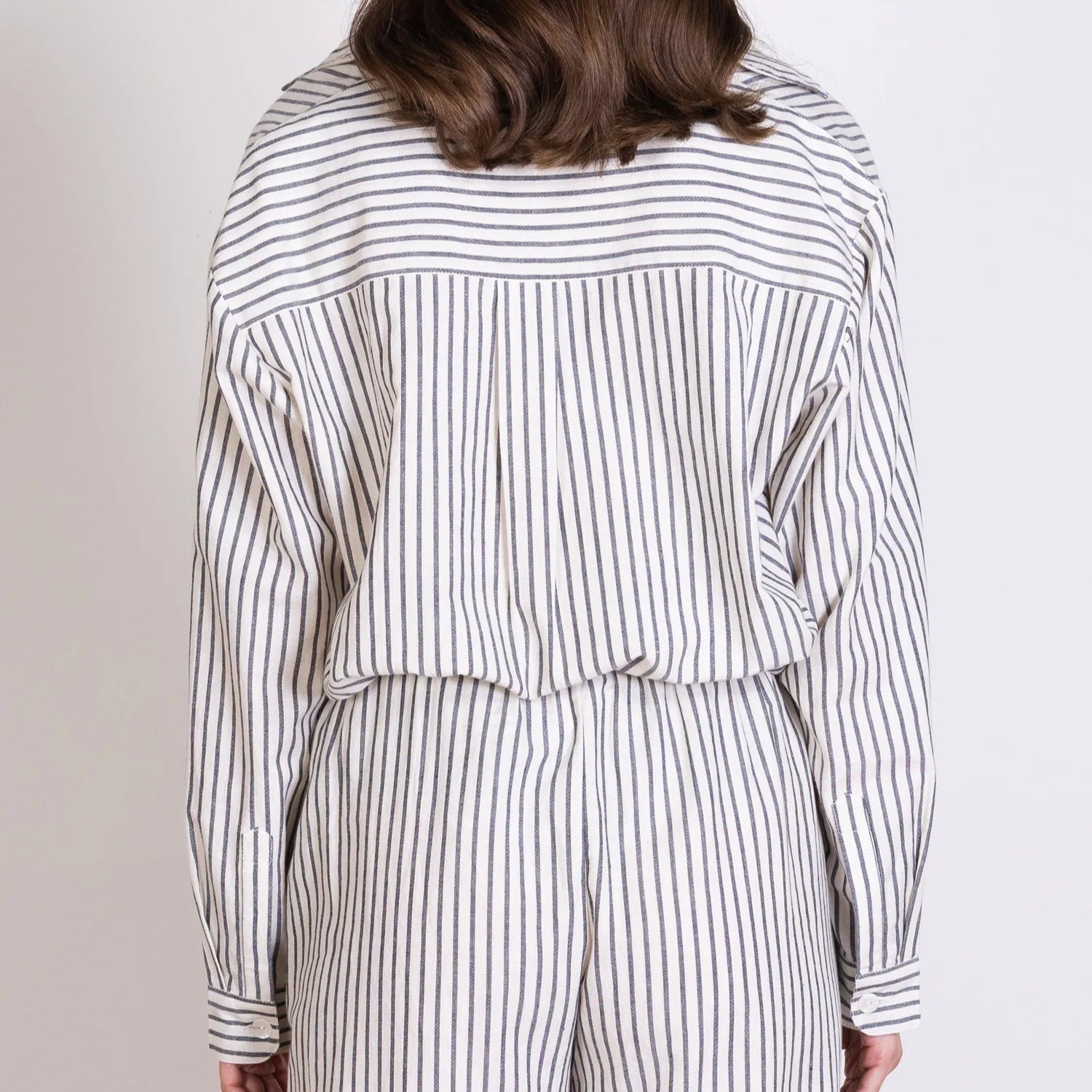 Striped Cotton Oversized Shirt
