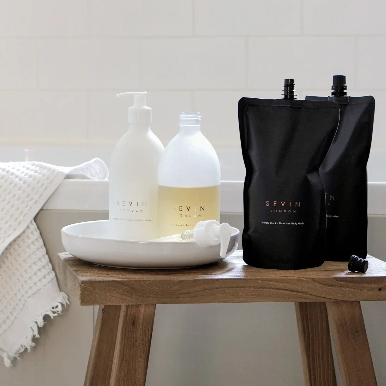 Sevin London Hand & Body Wash - 500ml Refill Pouch