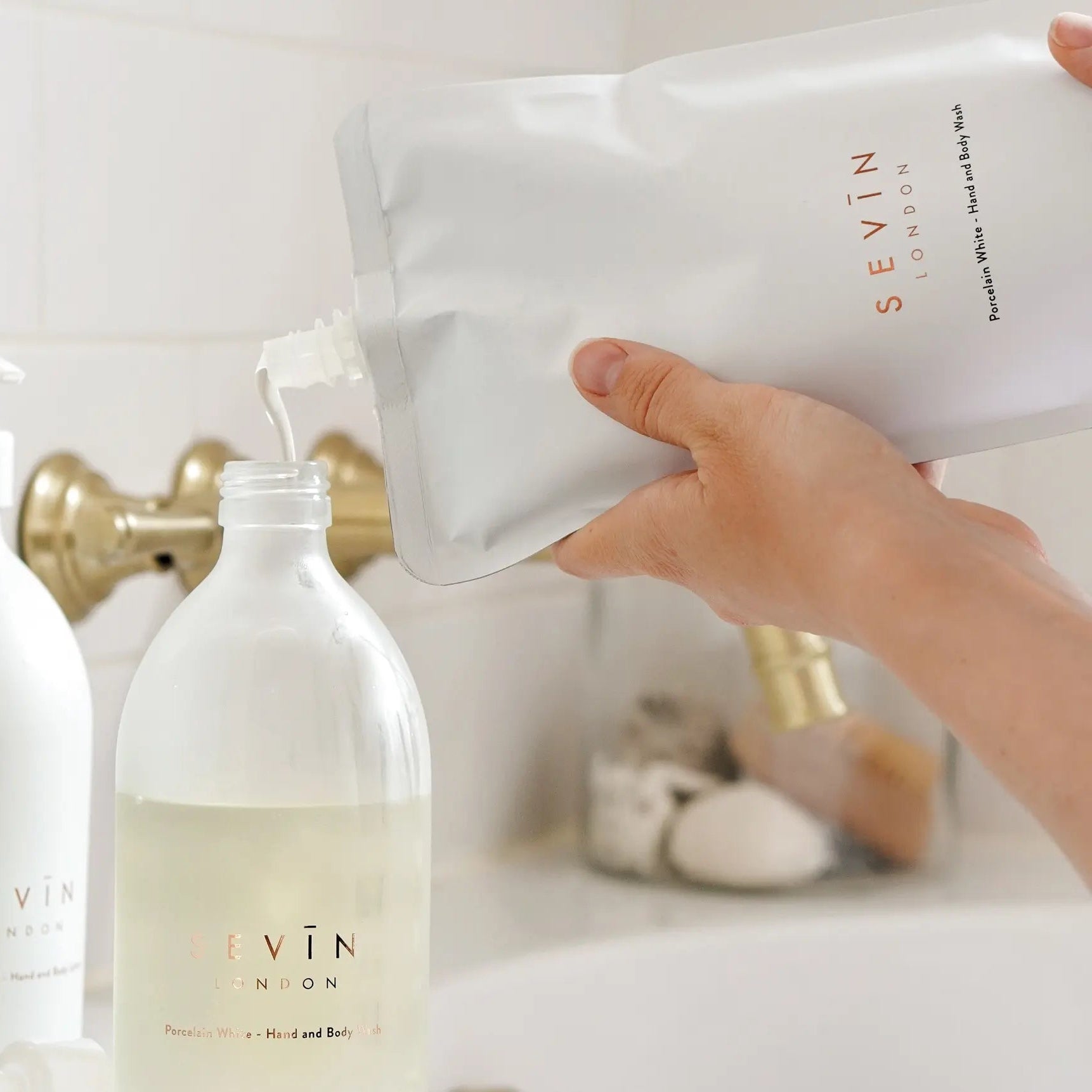Sevin London Hand & Body Wash - 500ml Refill Pouch