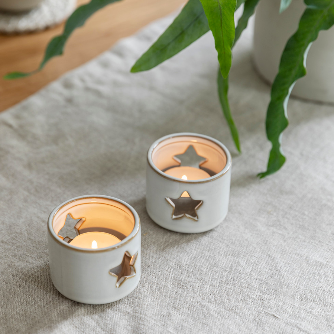 Pair of Ithaca Tealight Holders