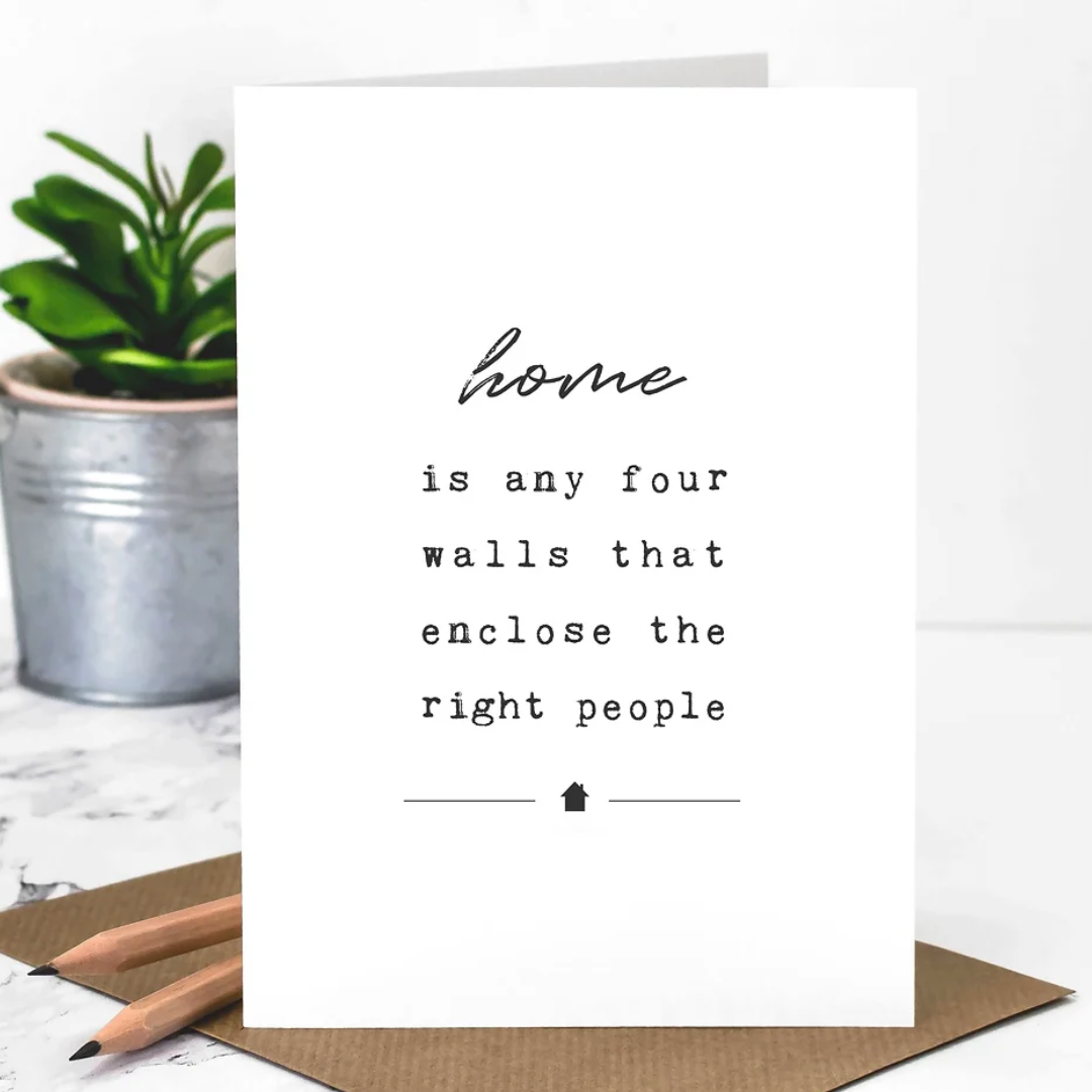 Coulson Macleod Memo 'Home Is Any Four Walls' Greetings Card