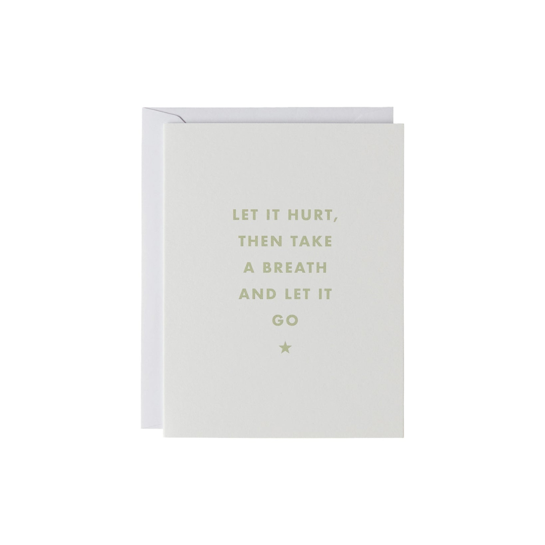 Chalk Let It Go Card