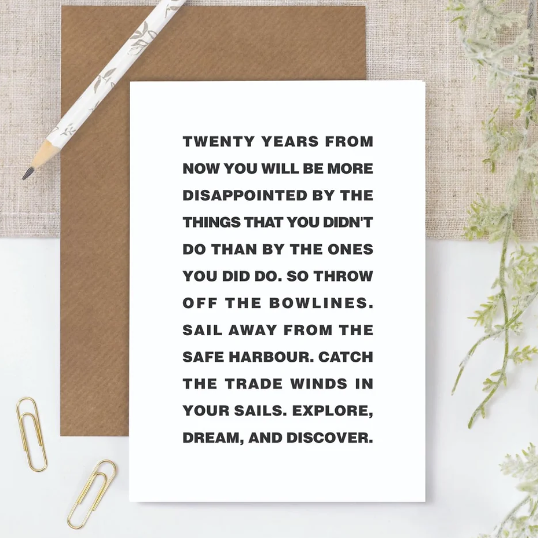 Coulson Macleod Memo 'Explore, Dream, Discover' Greetings Card