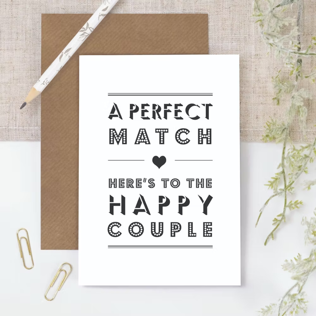 Coulson Macleod A Perfect Match Wedding Greetings Card
