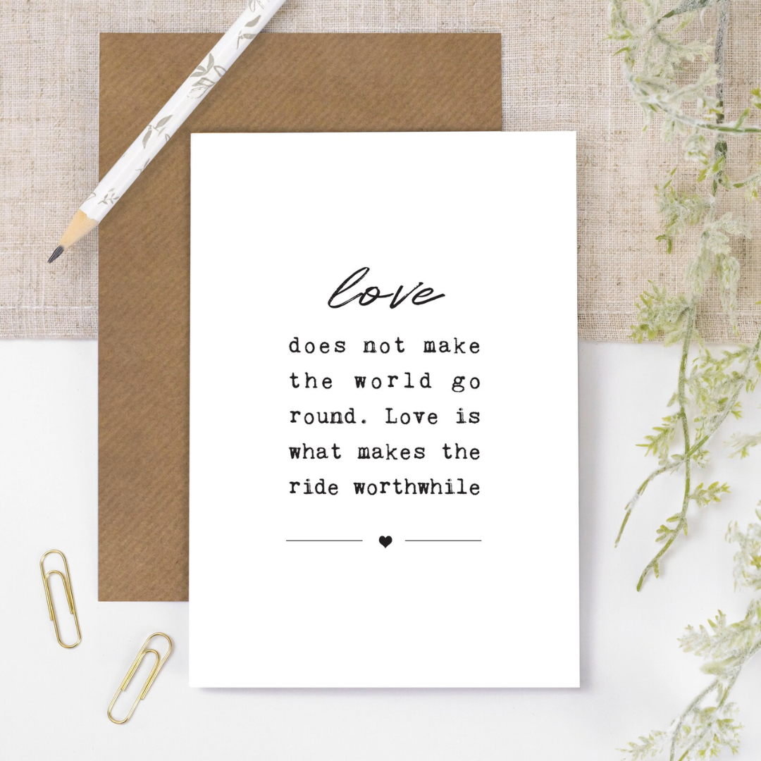 Coulson Macleod Memo 'Love Worthwhile' Greetings Card