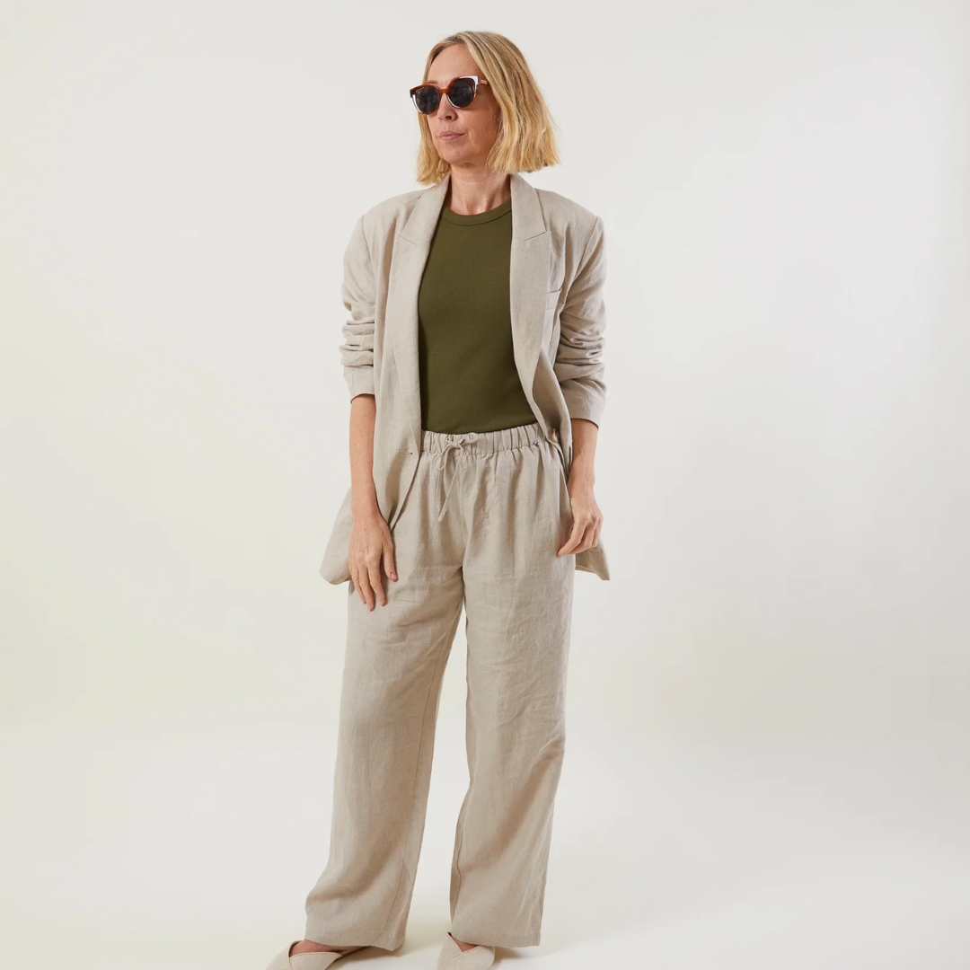 Chalk Ellen Ribbed Vest Top