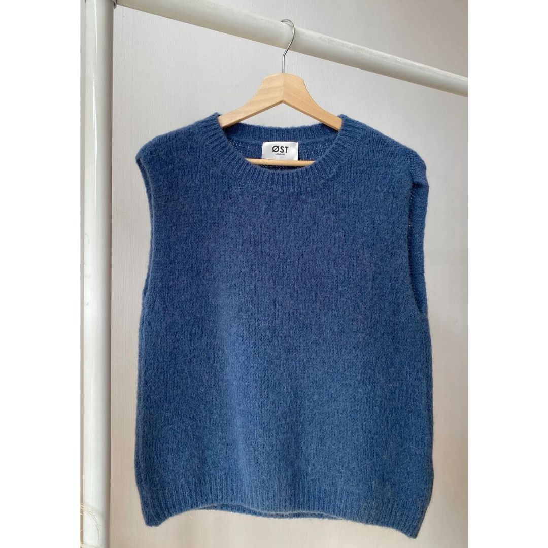Katherine Mohair Crewneck Vest