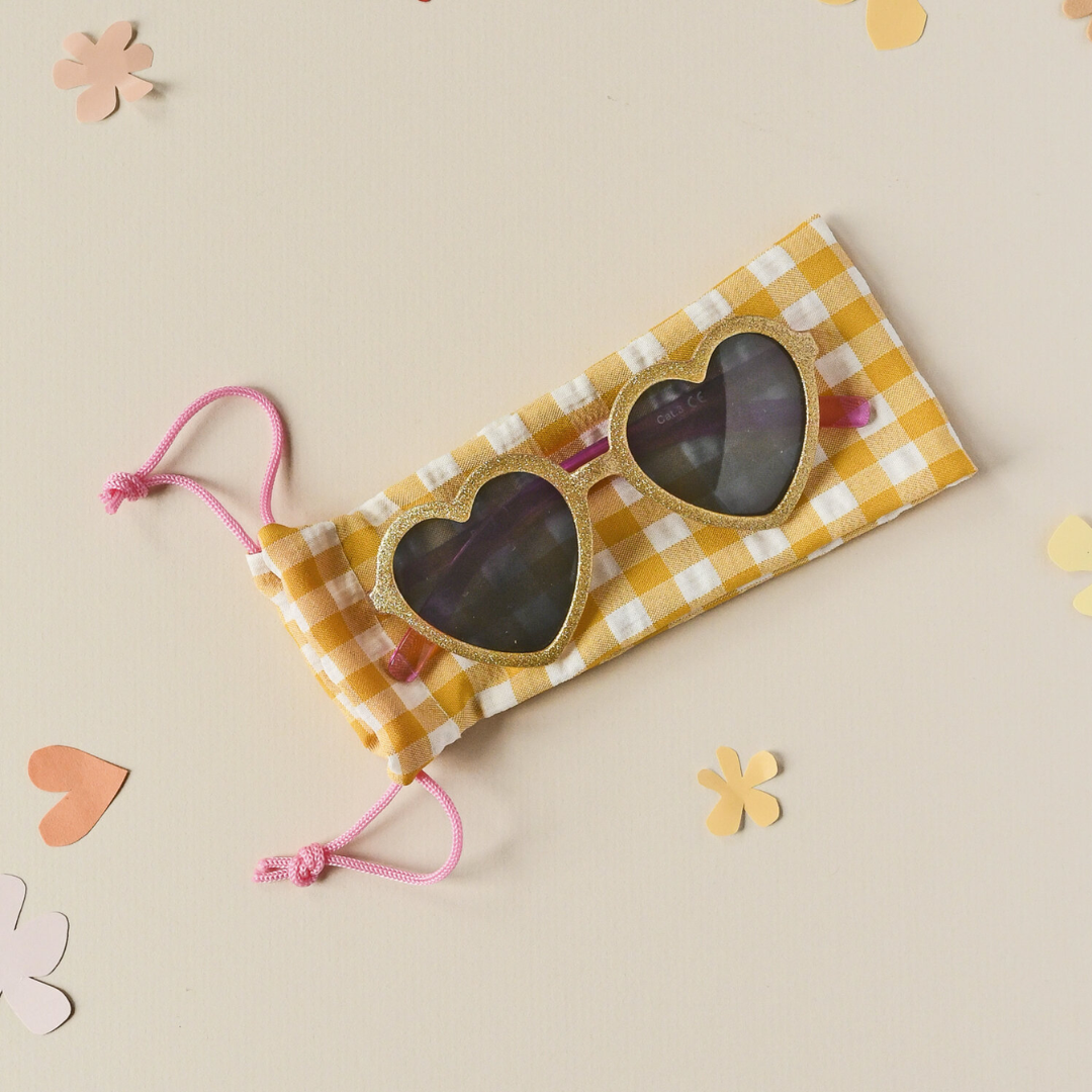 Glitter Heart Sunglasses