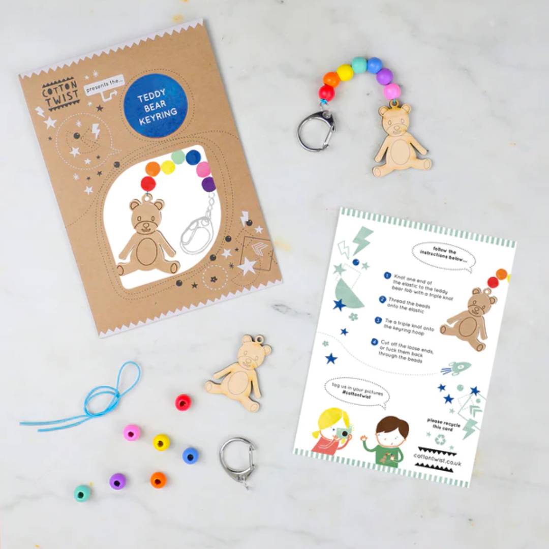 Make Your Own Teddy Bear Keyring Kit