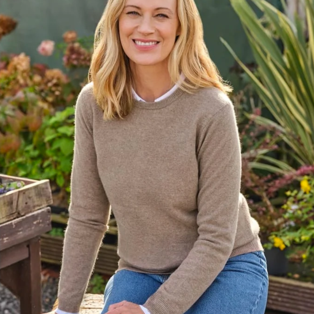 Cashmere & Merino Wool Crew Neck Jumper