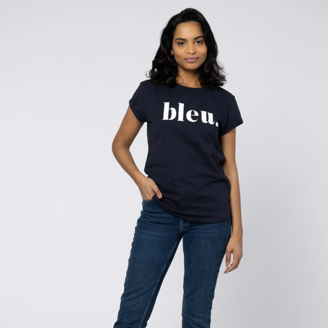 Bleu Neat Fit T-Shirt