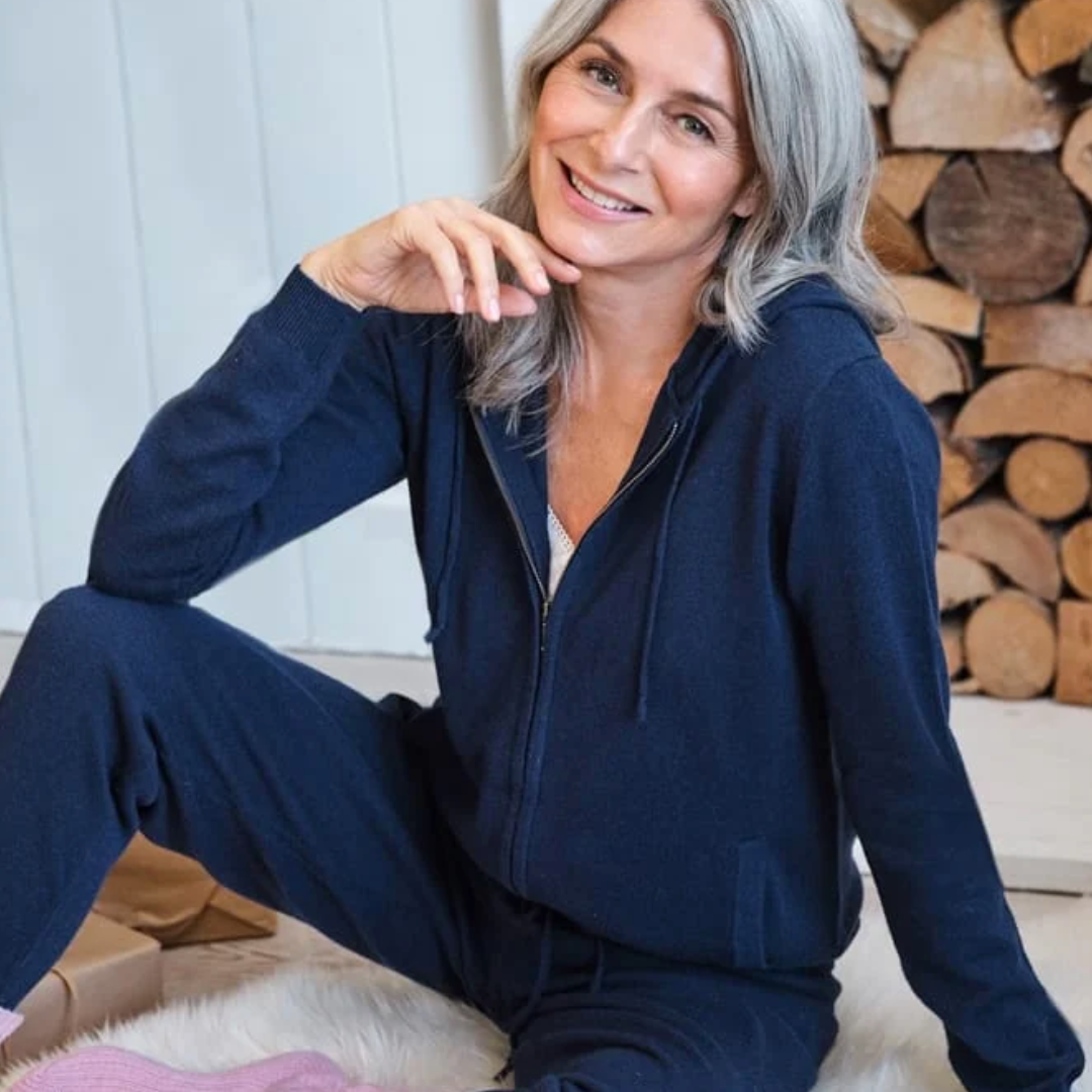 Cashmere And Merino Luxe Lounge Hoodie