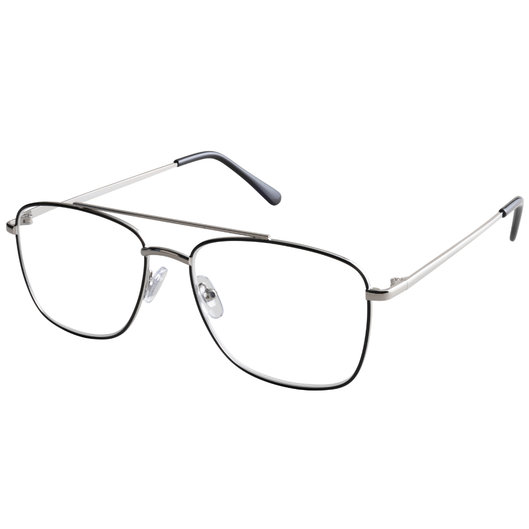 Arden Black Silver Glasses