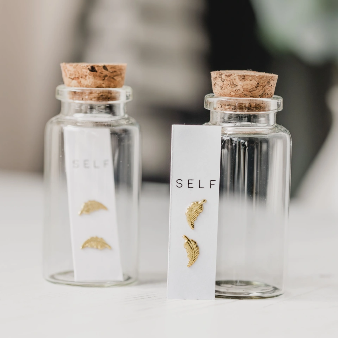 Feather Stud Earrings