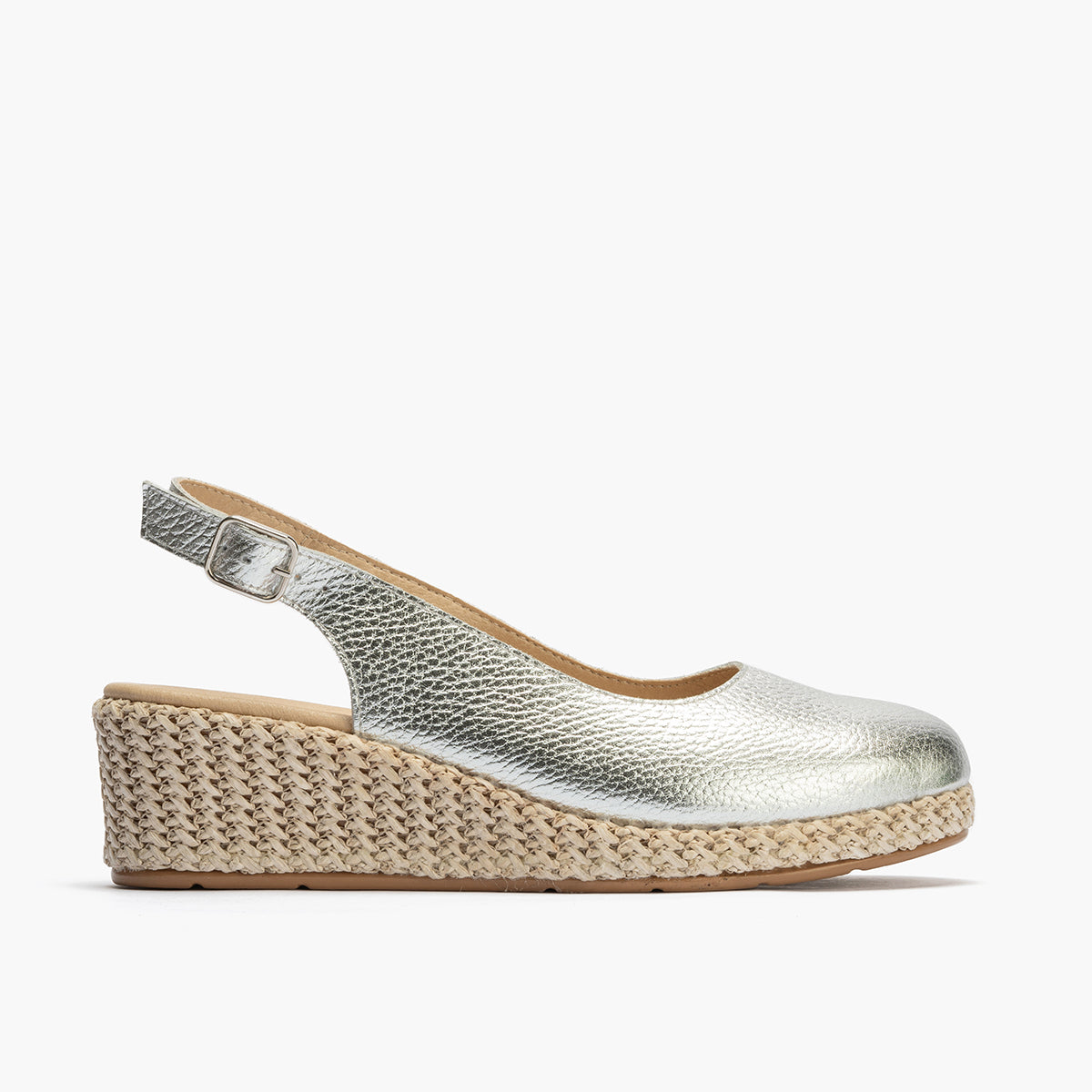 Pitillos Silngback Leather Wedge Sandals (10625)