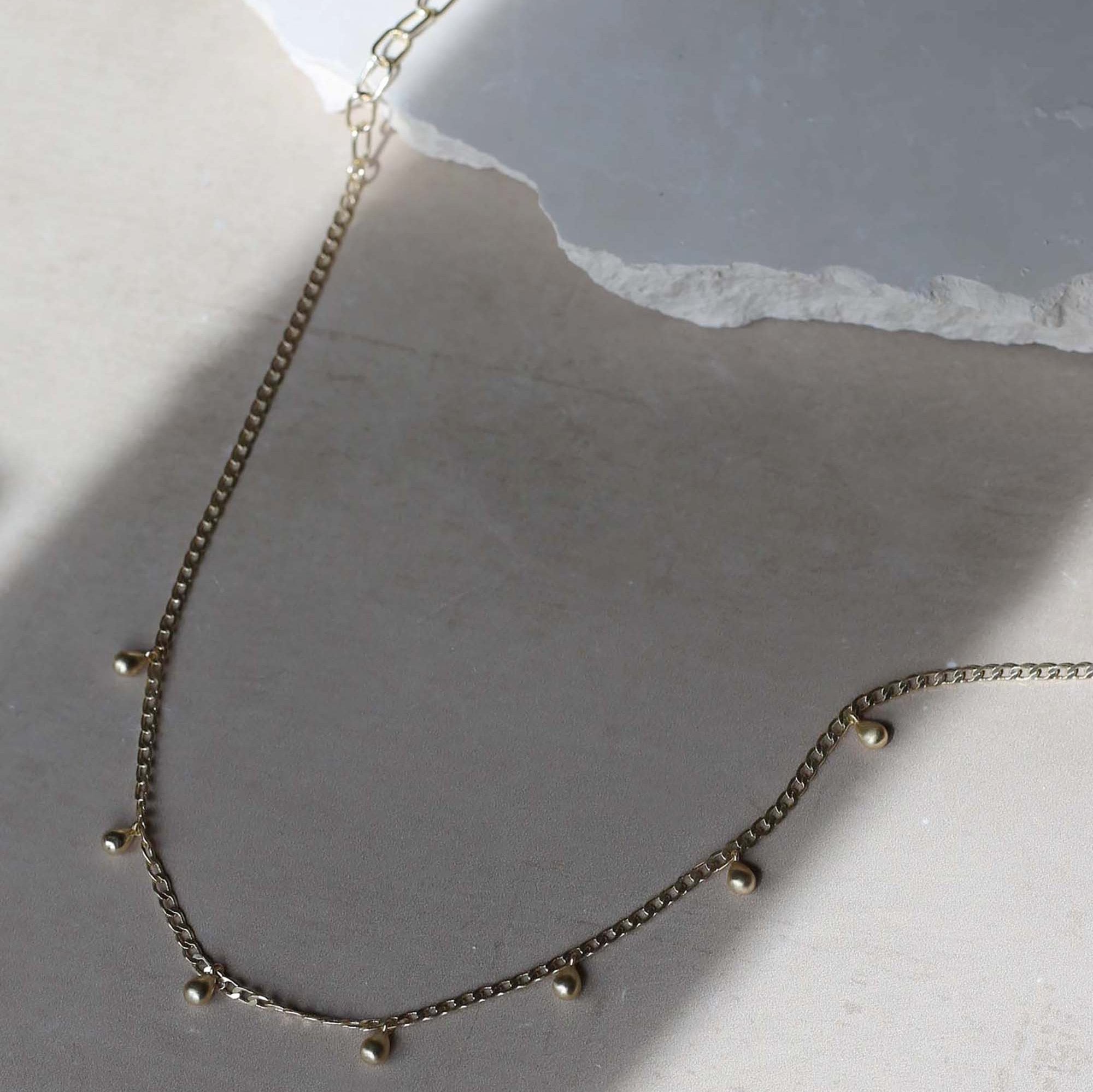 Tutti Teardrop Necklace Silver