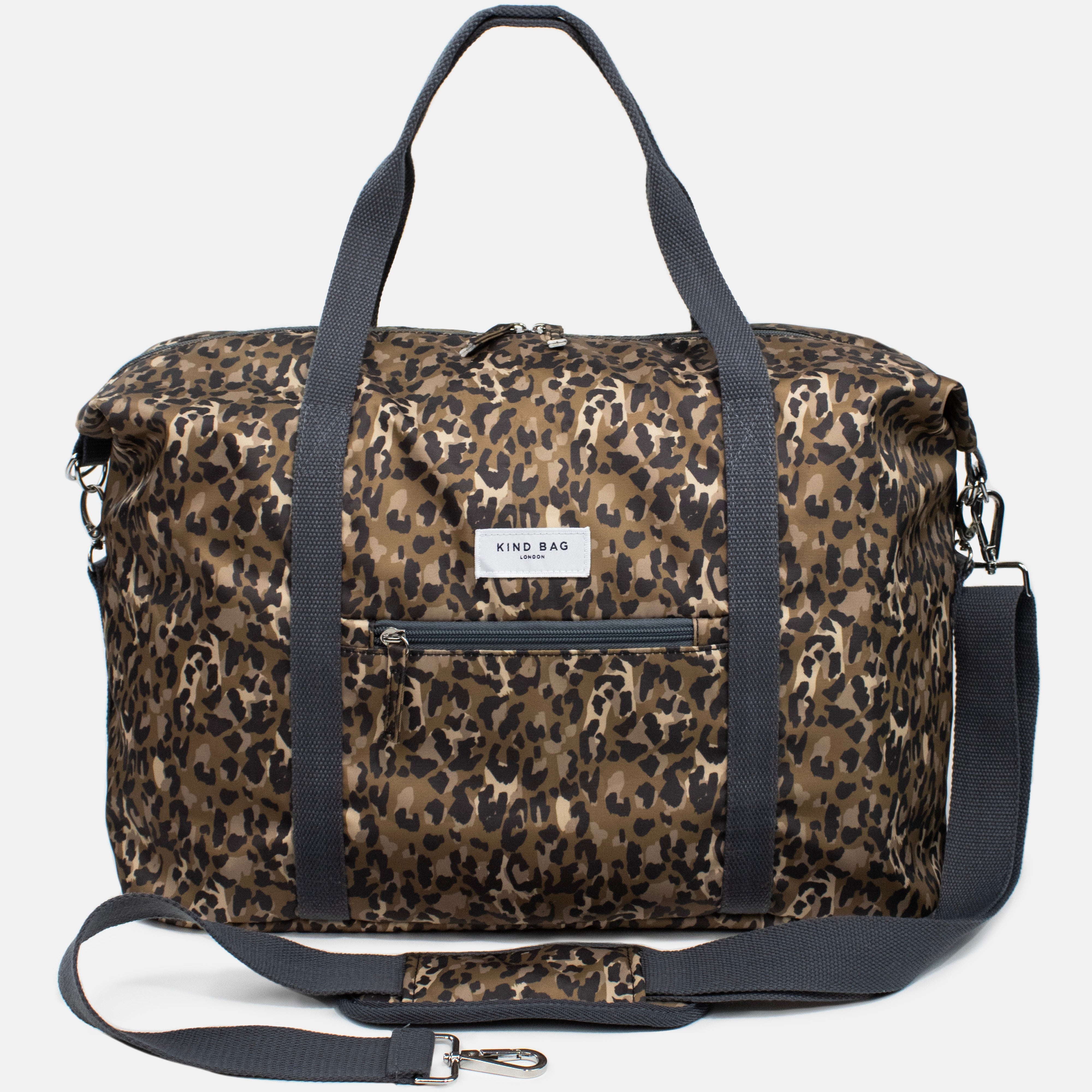 KIND Bags Leopard Print Weekend Bag