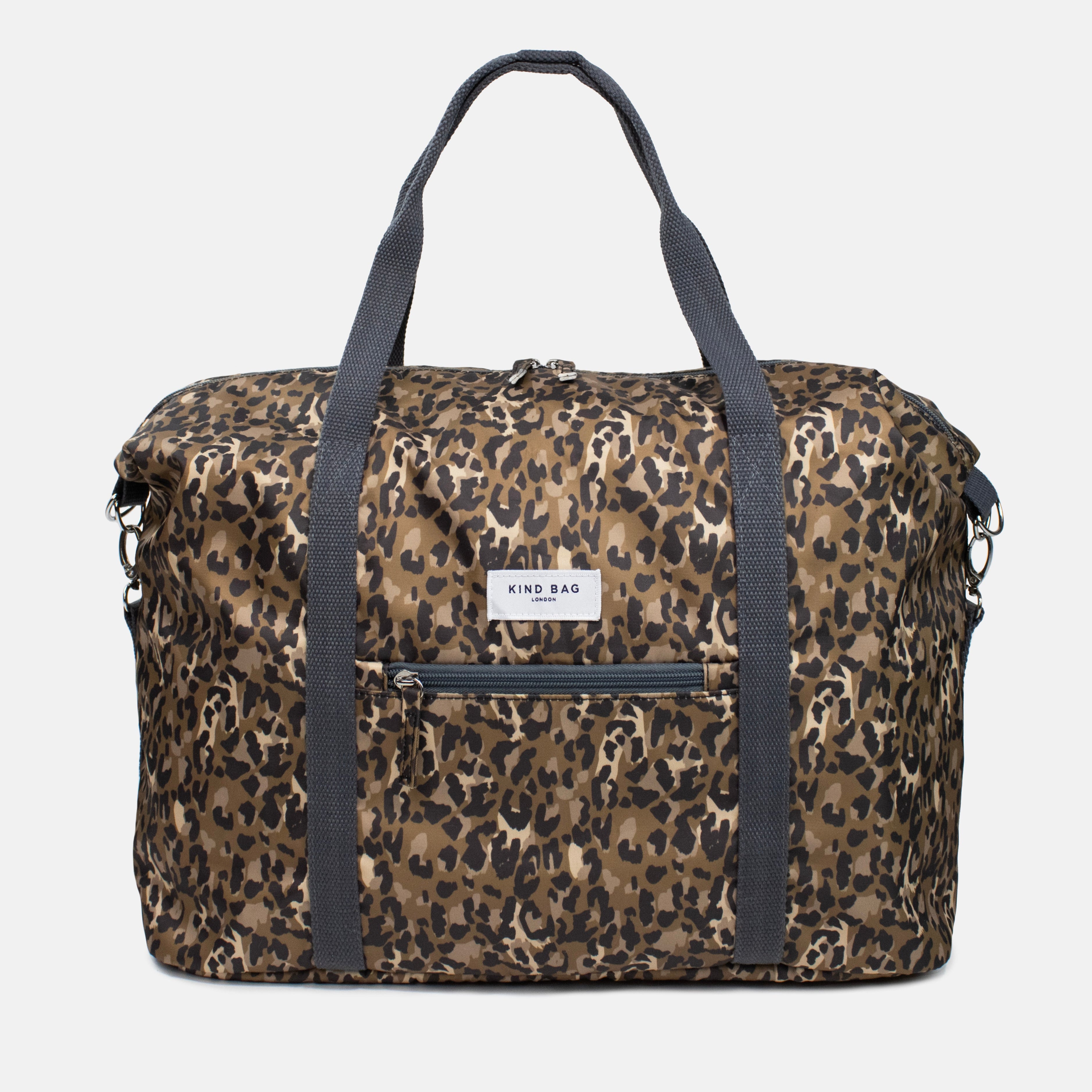 KIND Bags Leopard Print Weekend Bag