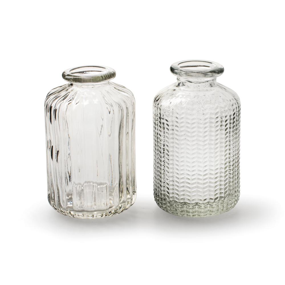 Clear Bottle Jazz Vase