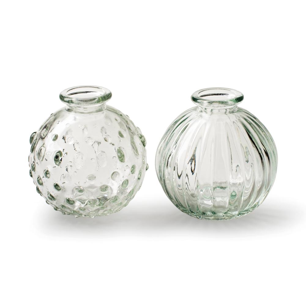 Clear Round Jive Vase