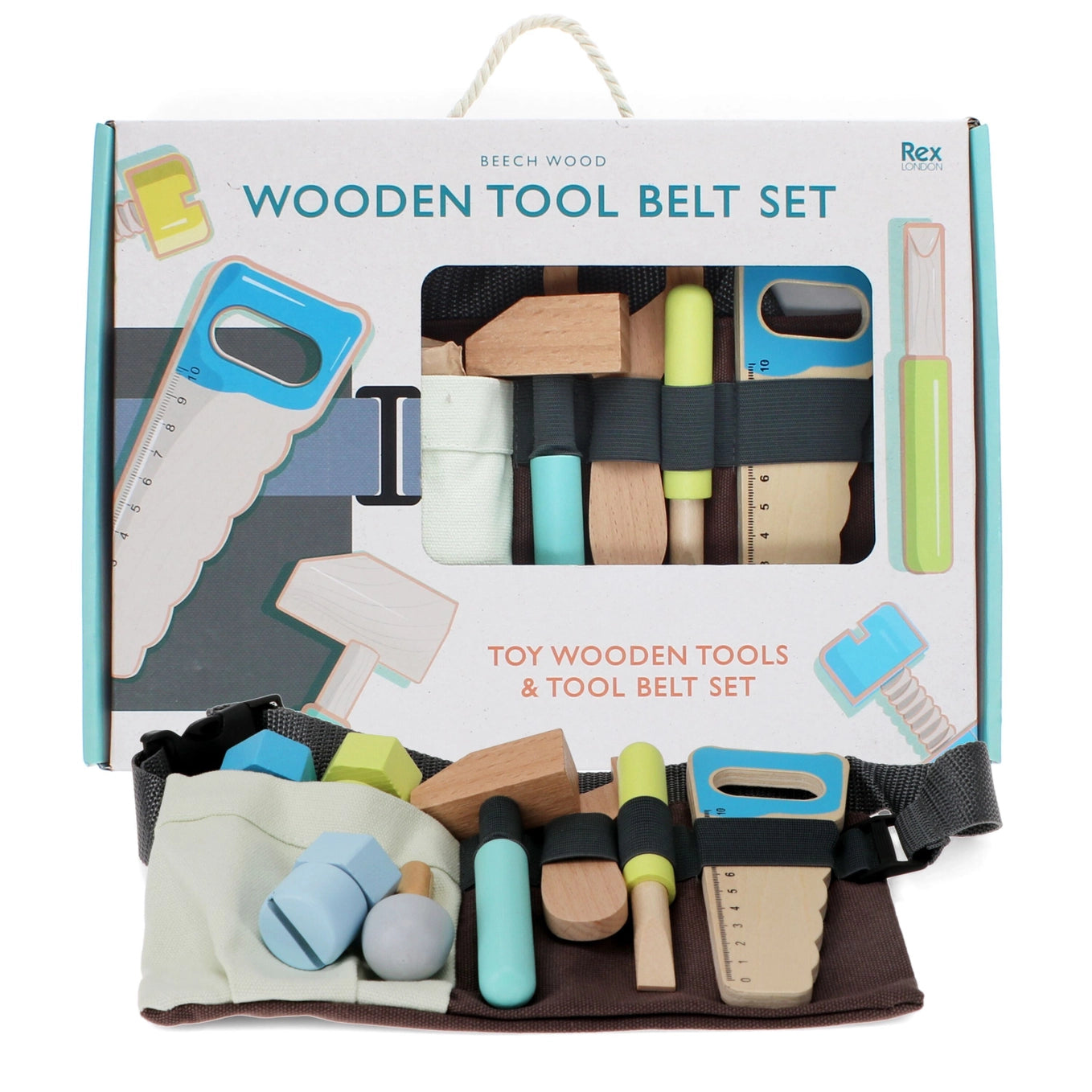 Wooden Tools & Tool Belt Playset