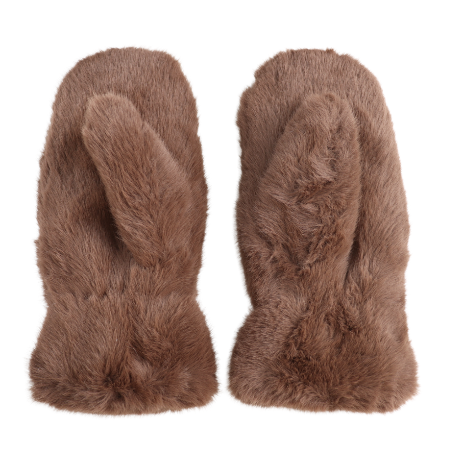 Faux Fur Mittens