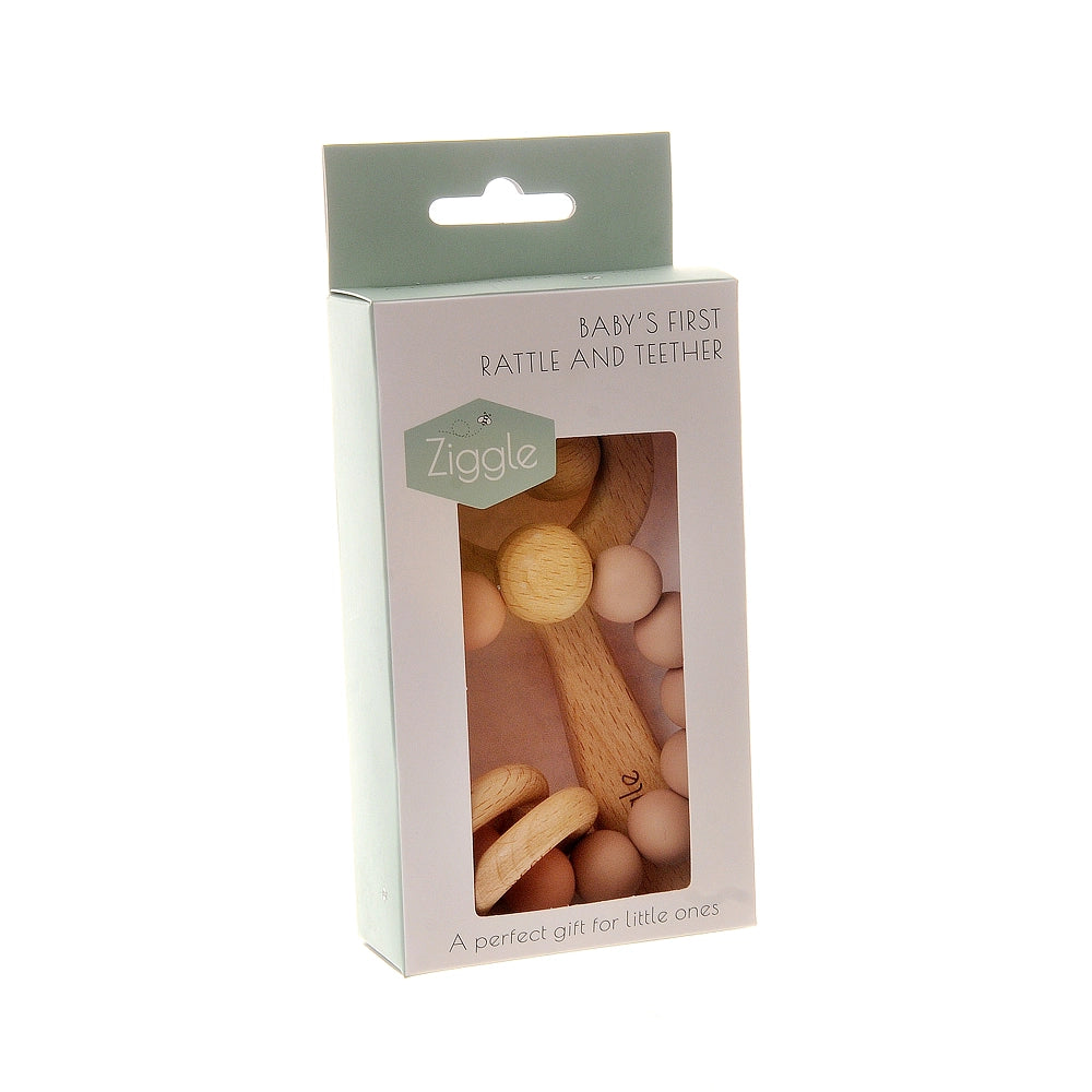 Wooden Teether & Rattle