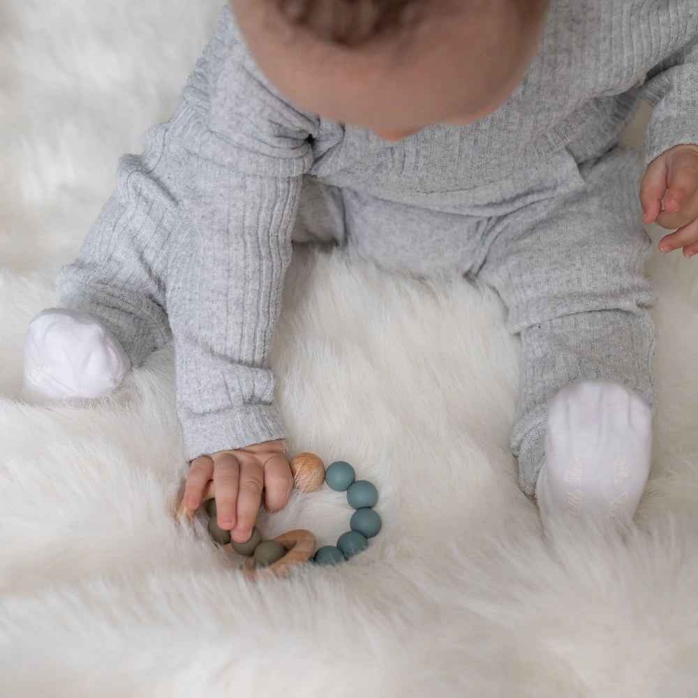 Wooden Teether & Rattle