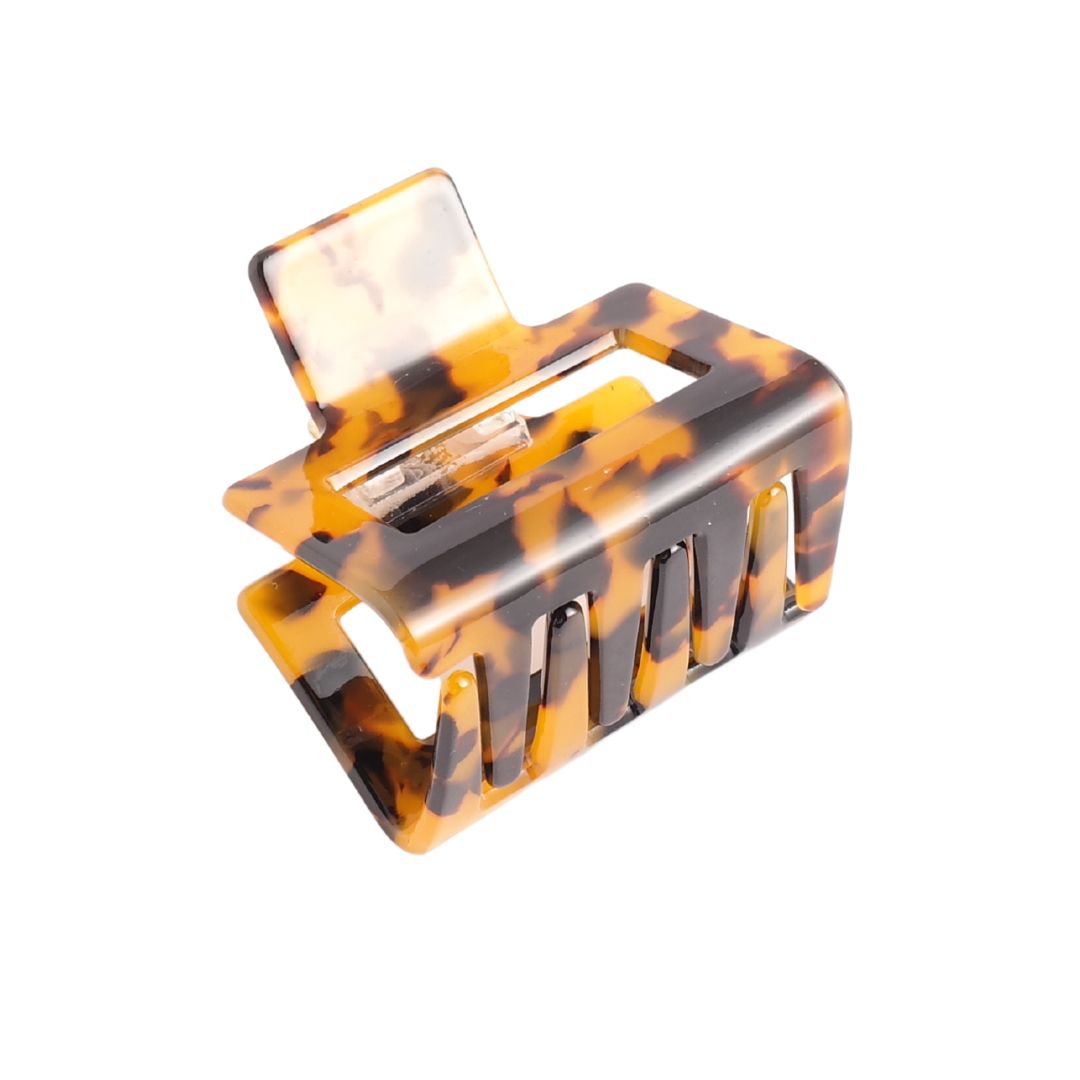 Mini Square Tortoiseshell Hair Claw