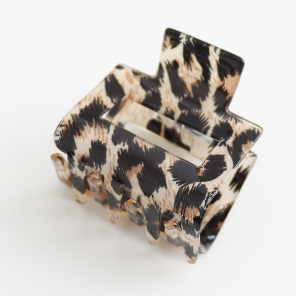 Mini Square Tortoiseshell Hair Claw
