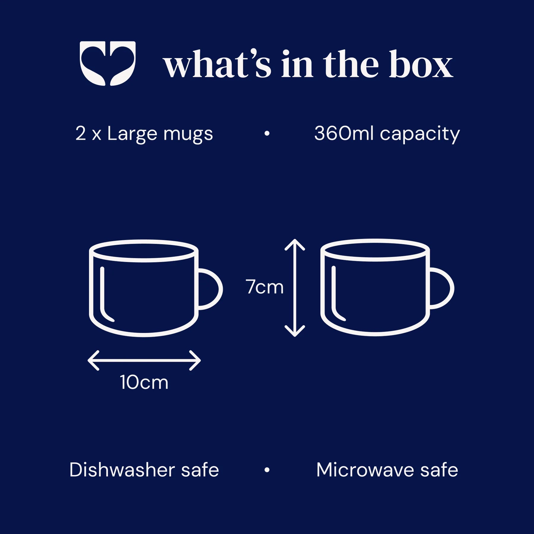 Kindred Cornflower Mug (Set of 2) - Large