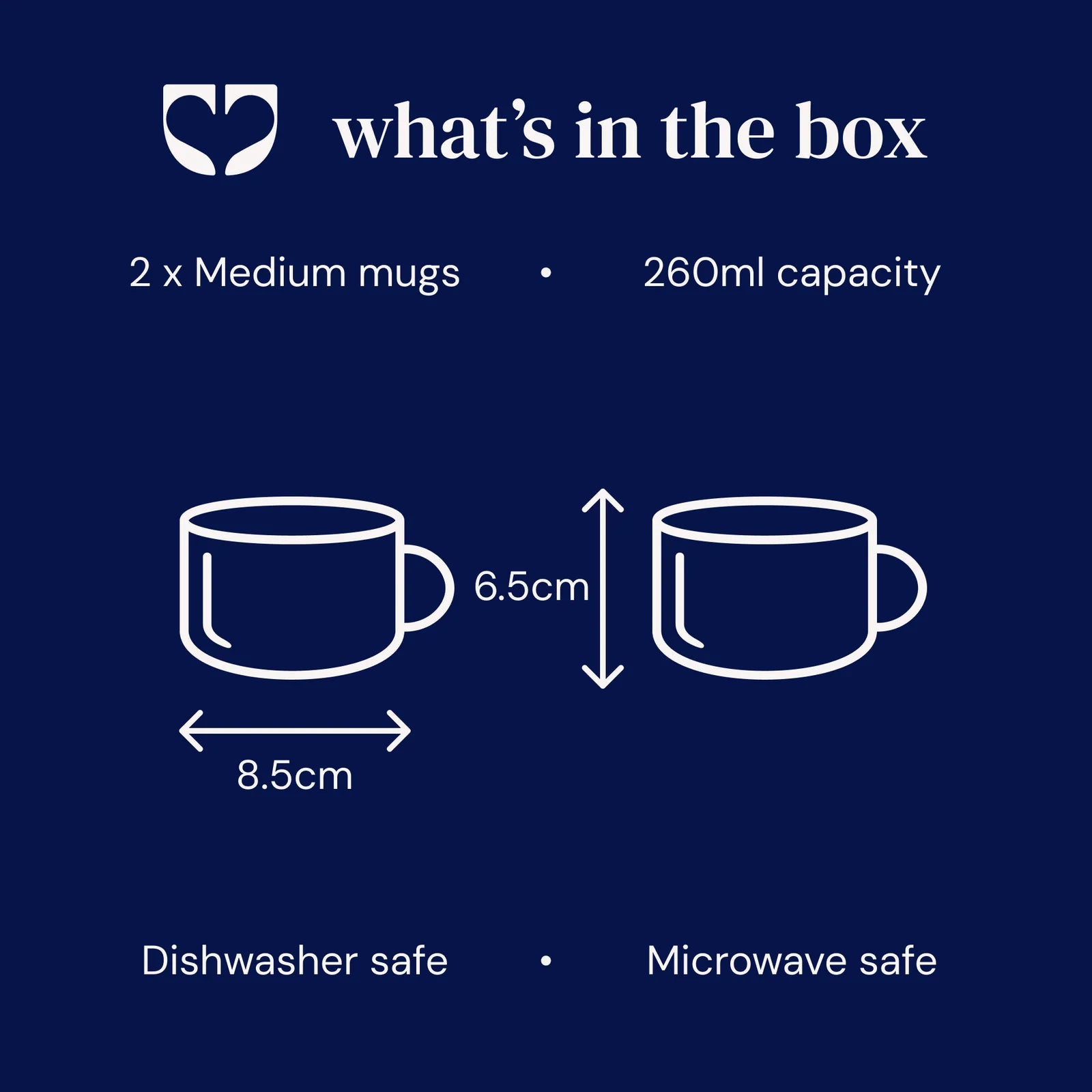 Kindred Cornflower Mug (Set of 2) - Medium