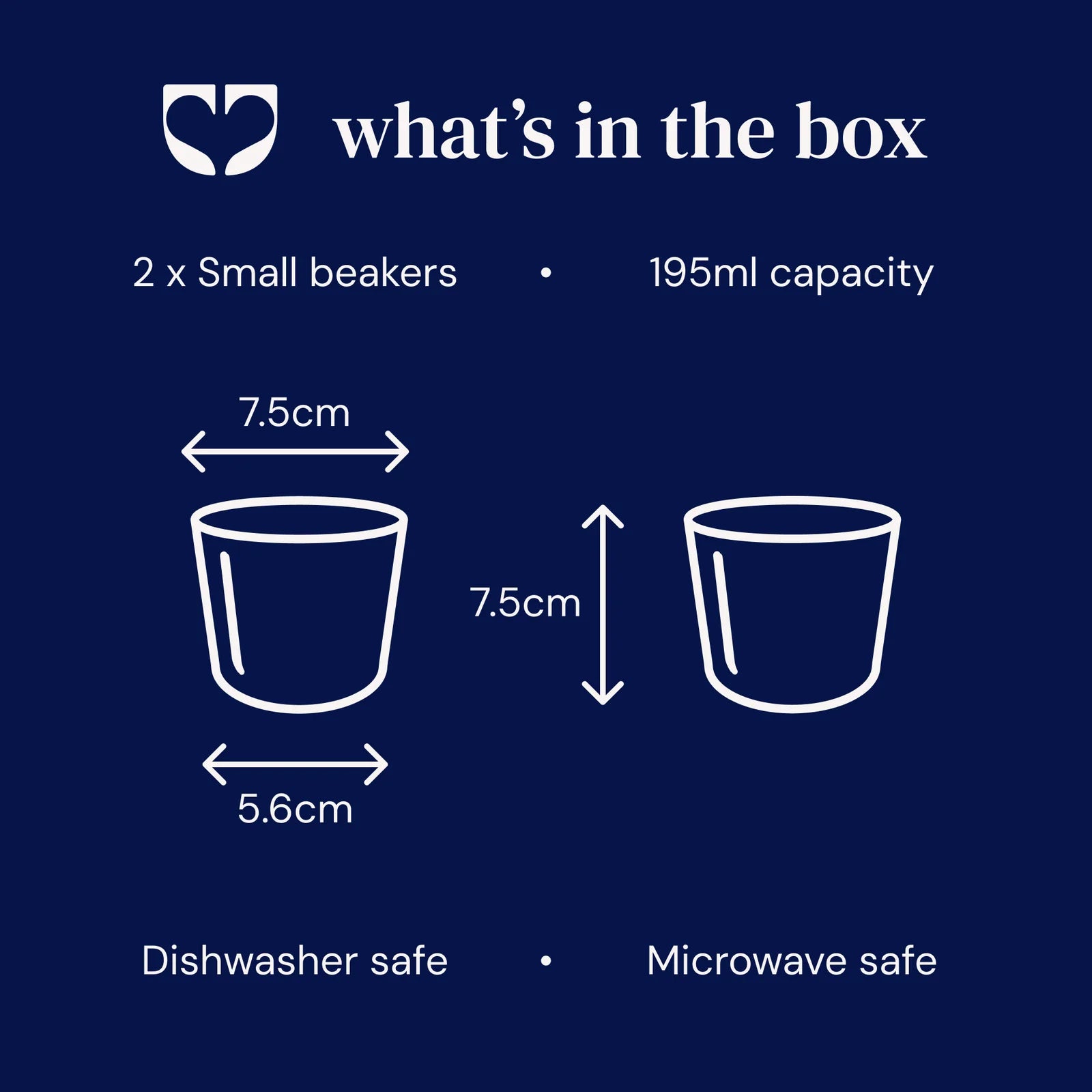 Kindred Rue Beaker (Set of 2) - Small