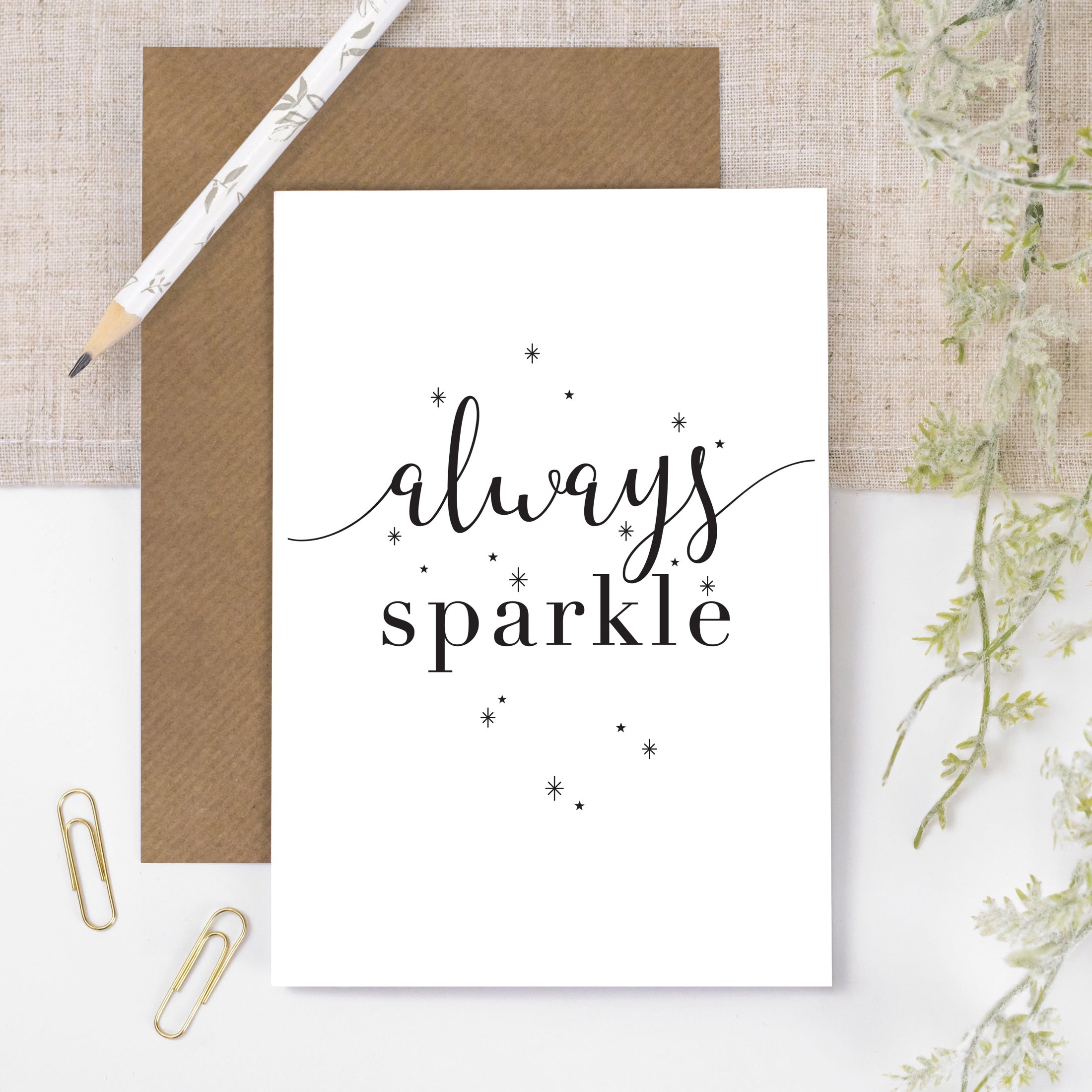 Coulson Macleod Memo 'Always Sparkle' Greeting Card
