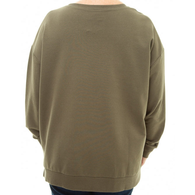 Loopback Zip Detail Sweatshirt
