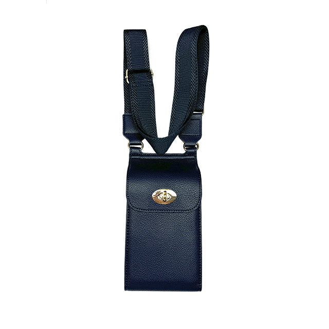 Vegan Twist Lock Phone Purse Bag