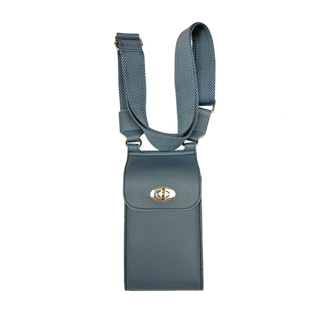 Vegan Twist Lock Phone Purse Bag