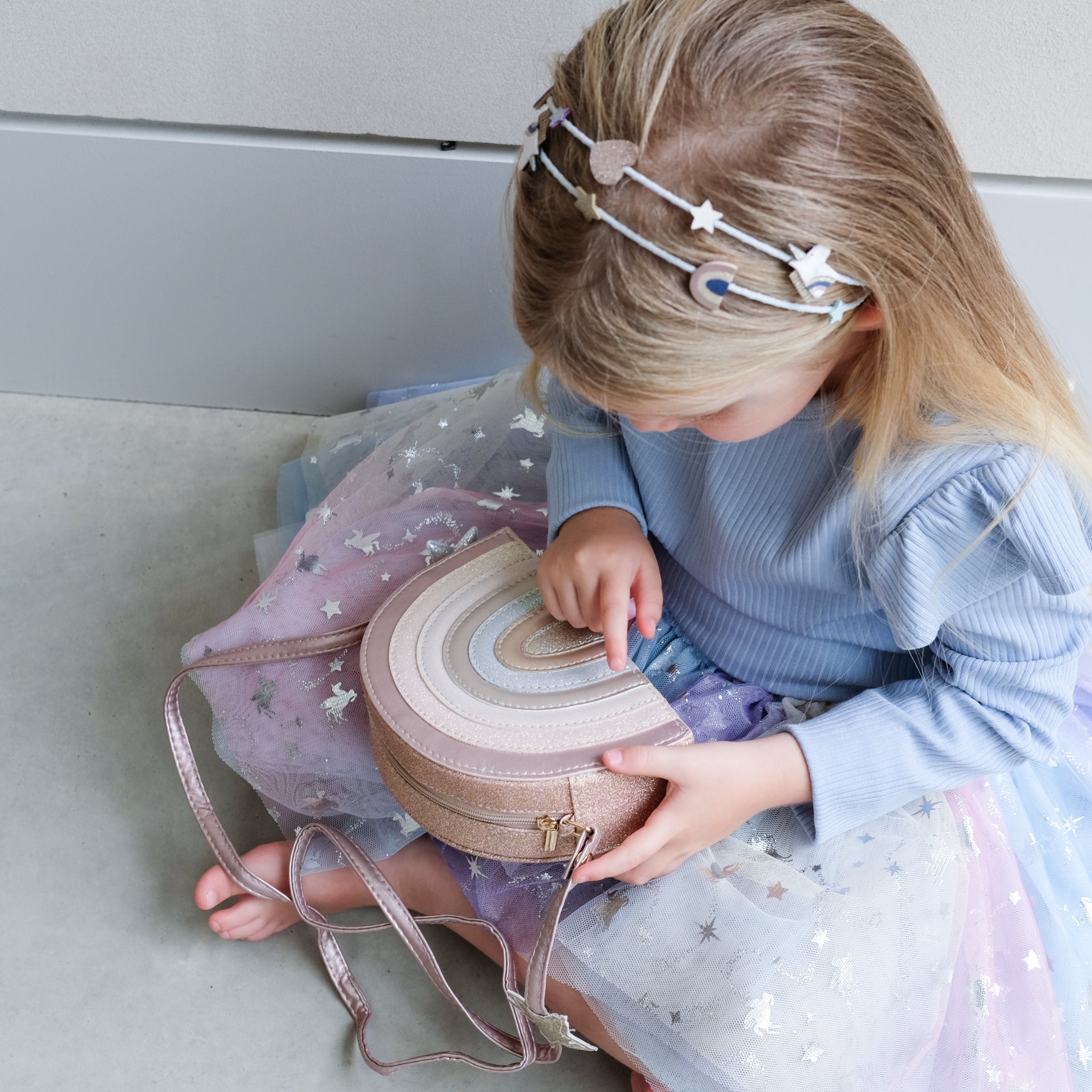 Mimi & Lula Pink Rainbow Bag