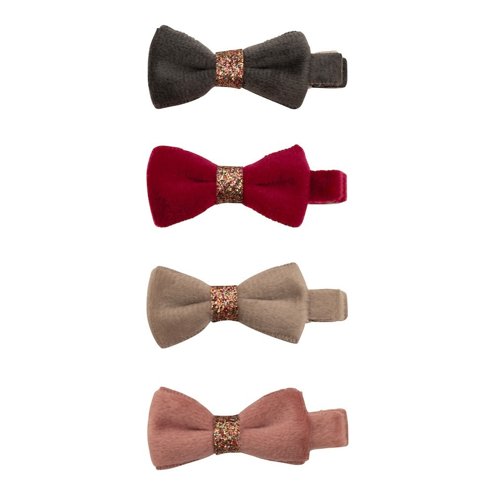 Mimi & Lula Christmas Velvet Bow Clips