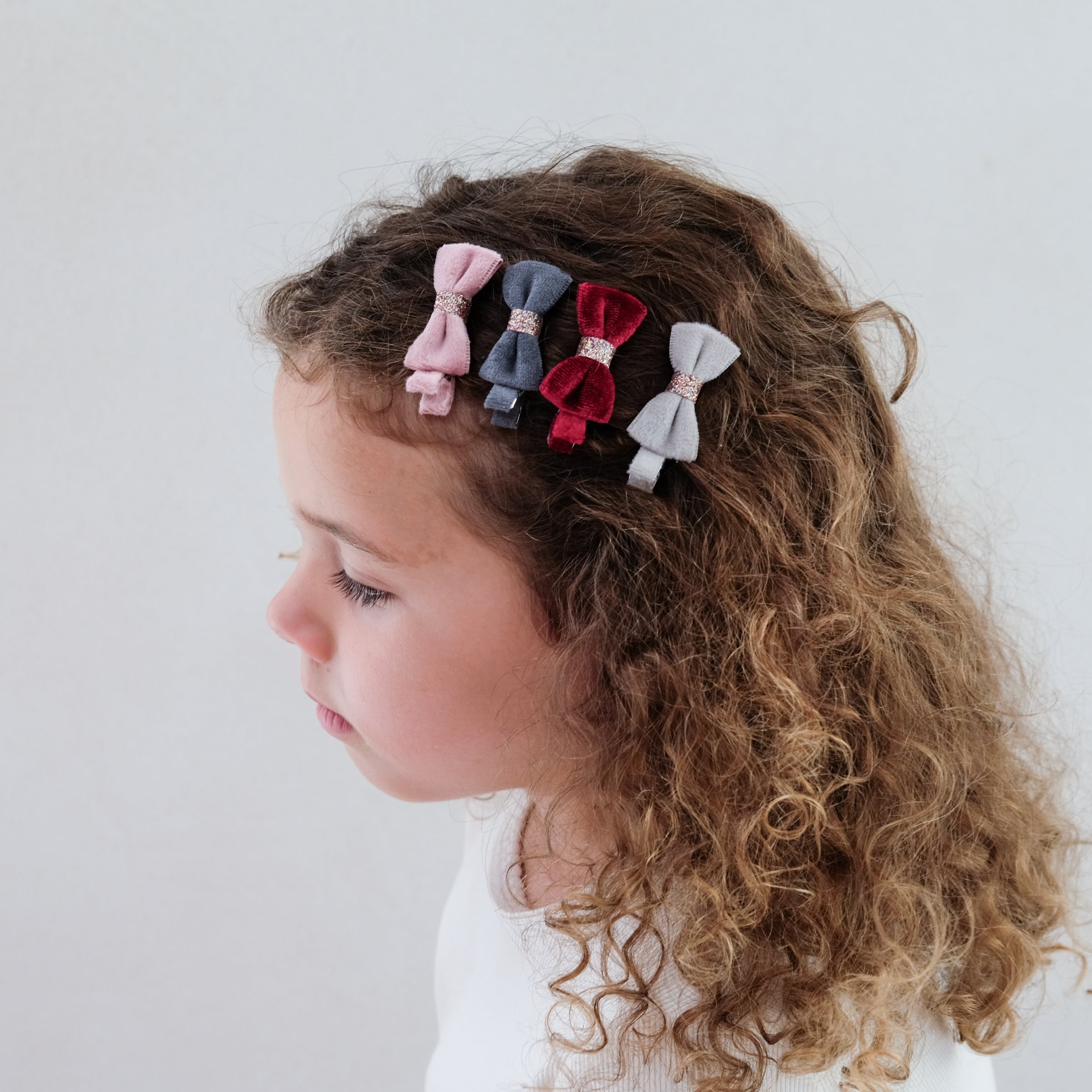 Mimi & Lula Christmas Velvet Bow Clips