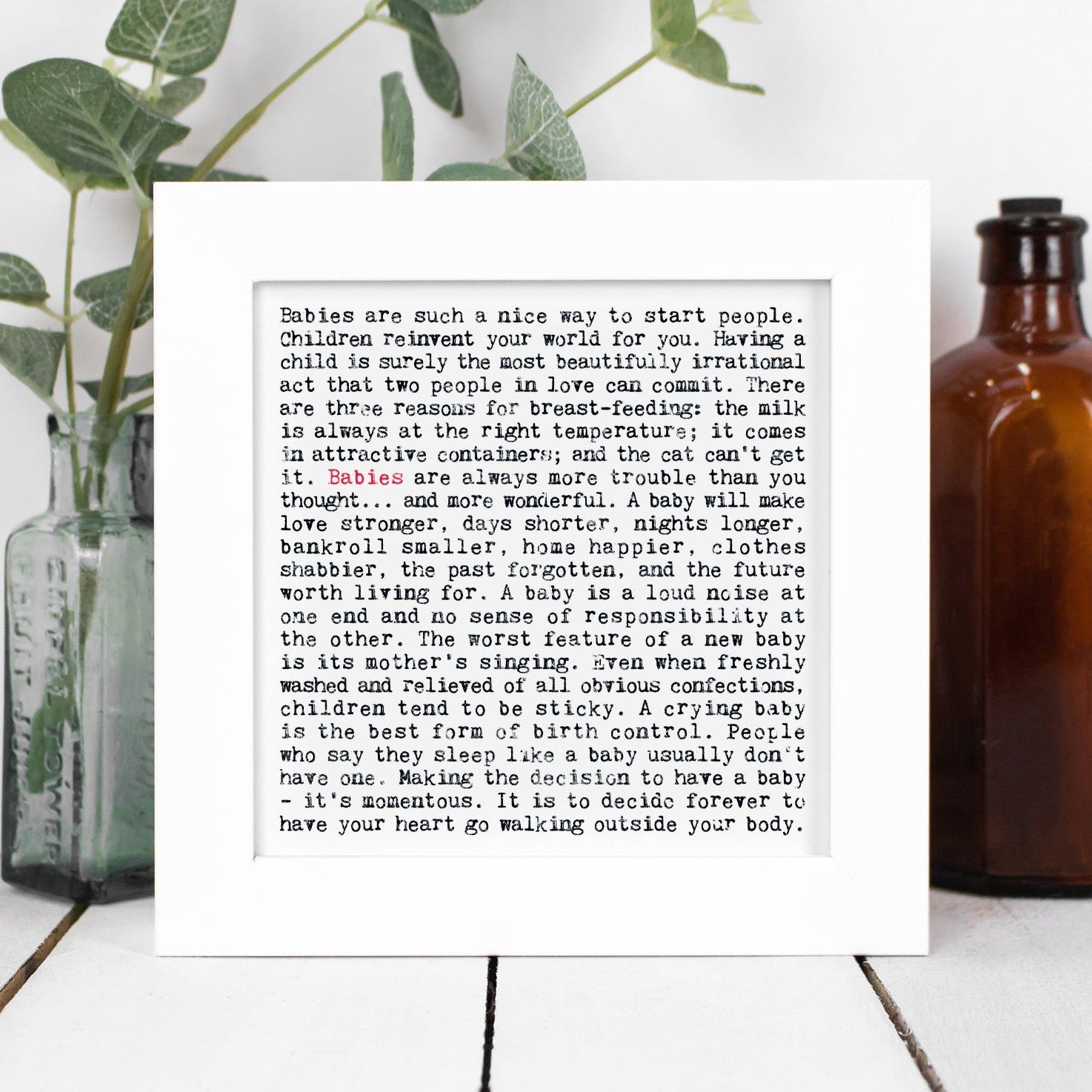 Coulson Macleod Gift Boxed Framed Wise Words Prints