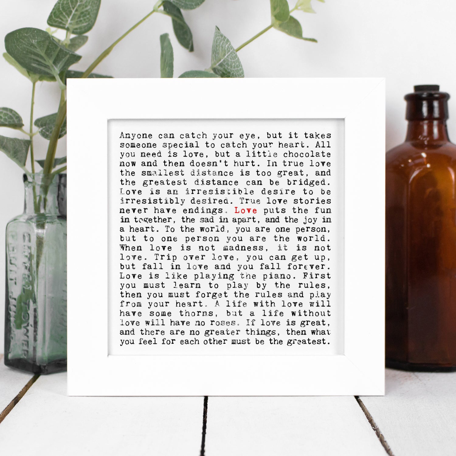 Coulson Macleod Gift Boxed Framed Wise Words Prints